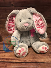 Load image into Gallery viewer, Personalized bunnies/Glitter Dots/Pink Fluffy Fur-Easter