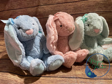 Load image into Gallery viewer, Personalized bunnies/Glitter Dots/Pink Fluffy Fur-Easter