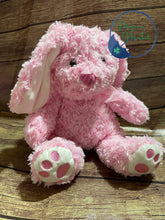 Load image into Gallery viewer, Personalized bunnies/Glitter Dots/Pink Fluffy Fur-Easter