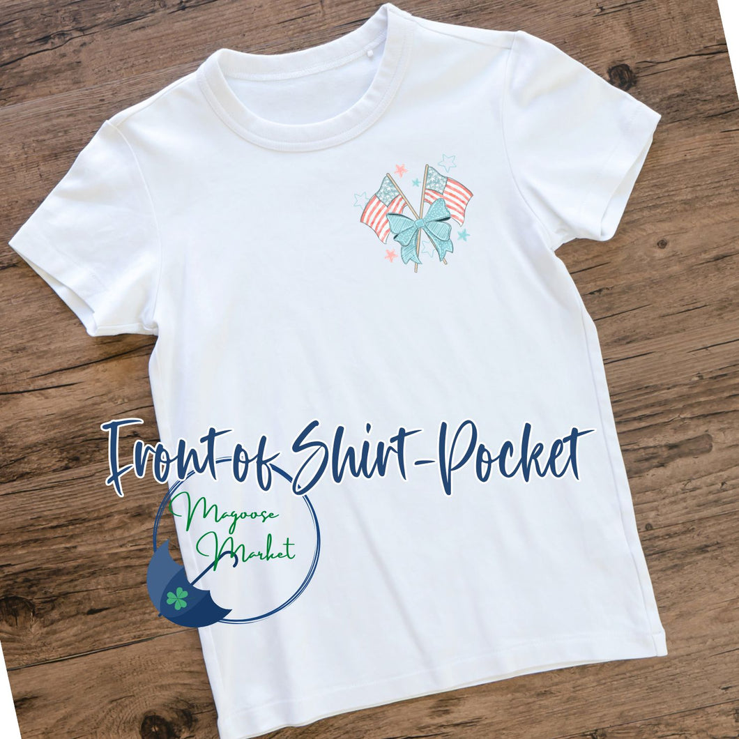 FRONT AND BACK-Home of the Brave-Patriotic-Youth and adult