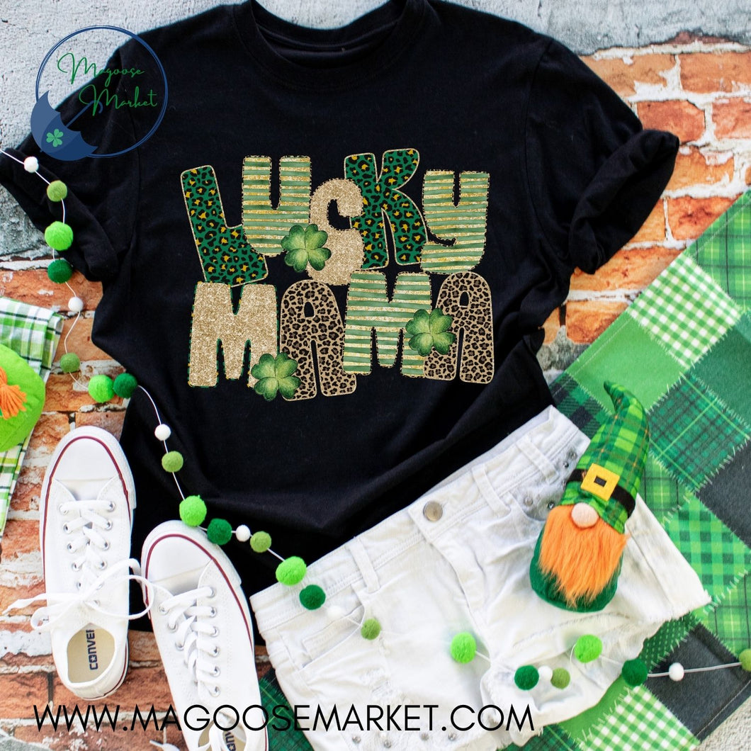 Lucky Mama Cheetah Full Color-St. Patrick's Day