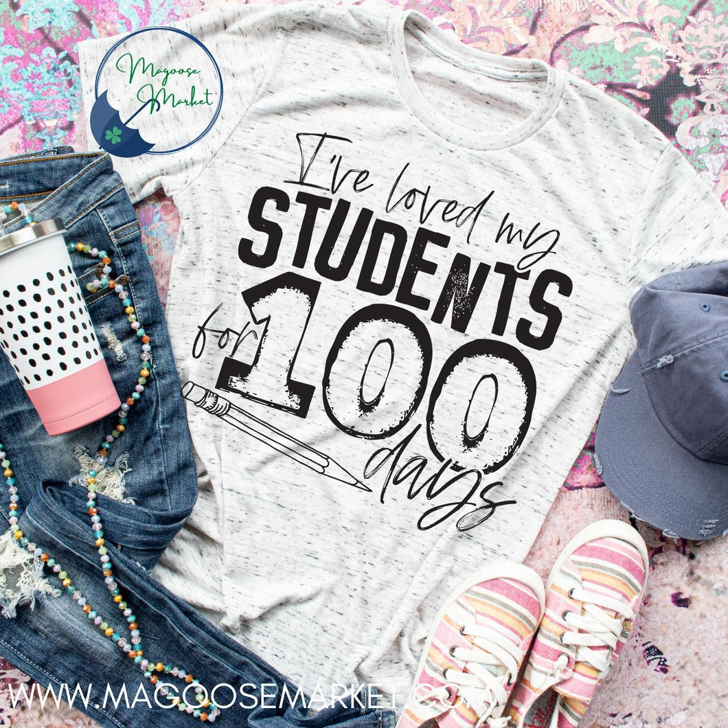 I've loved my students for 100 days-School