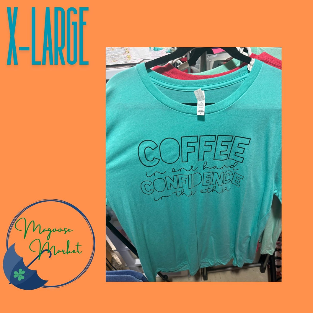 Sale-Coffee in one hand, confident in the other-SIZE X-LARGE