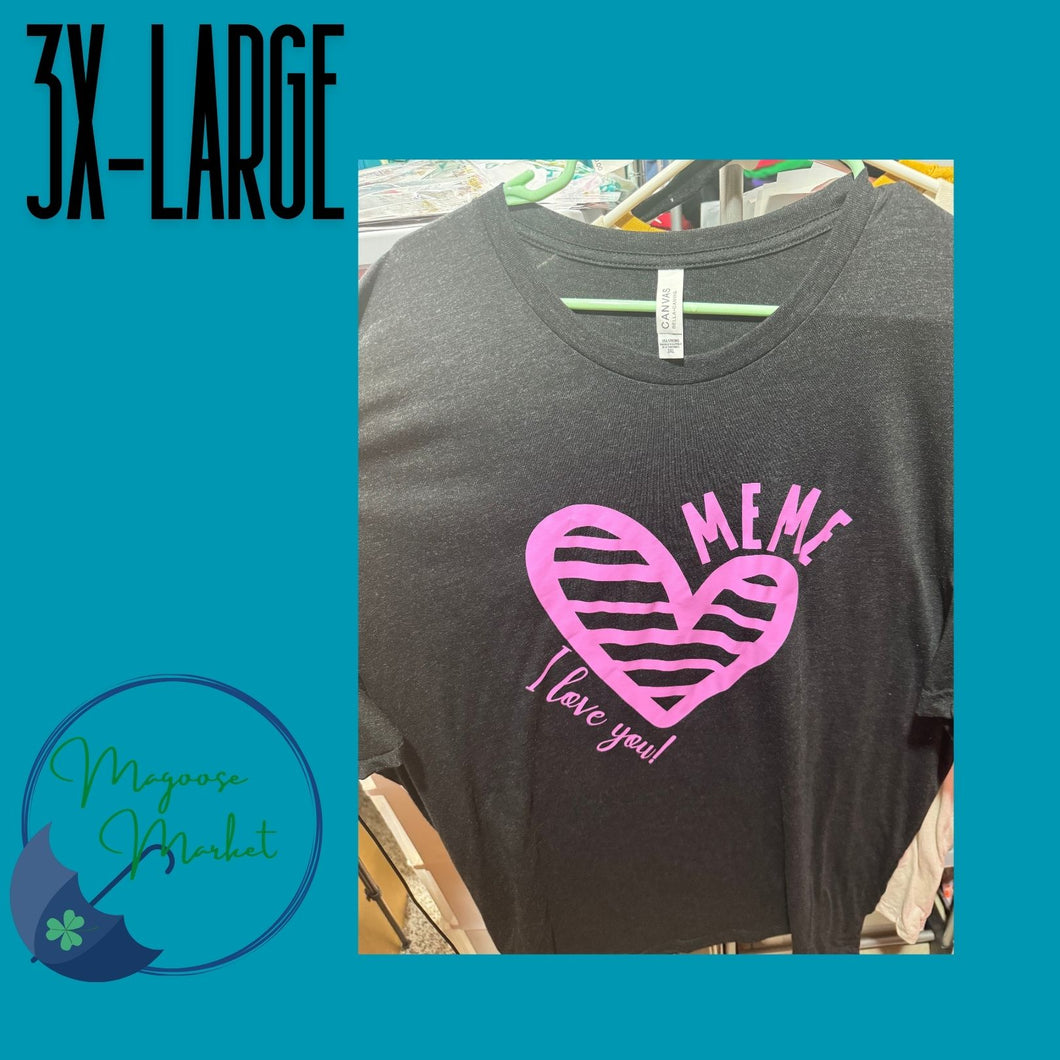 Sale-Meme I love you-SIZE 3X-LARGE