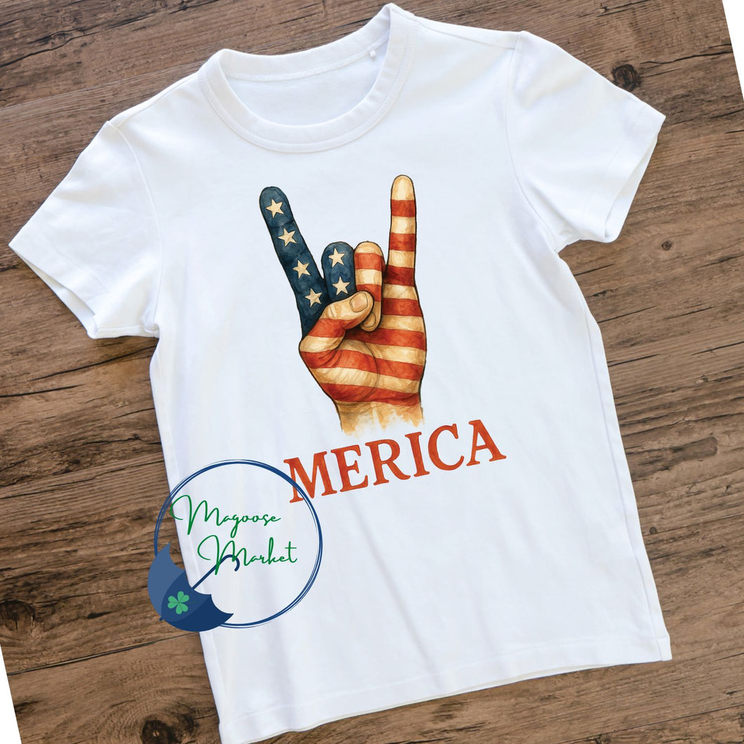 Merica-Rock-Patriotic-Youth and adult