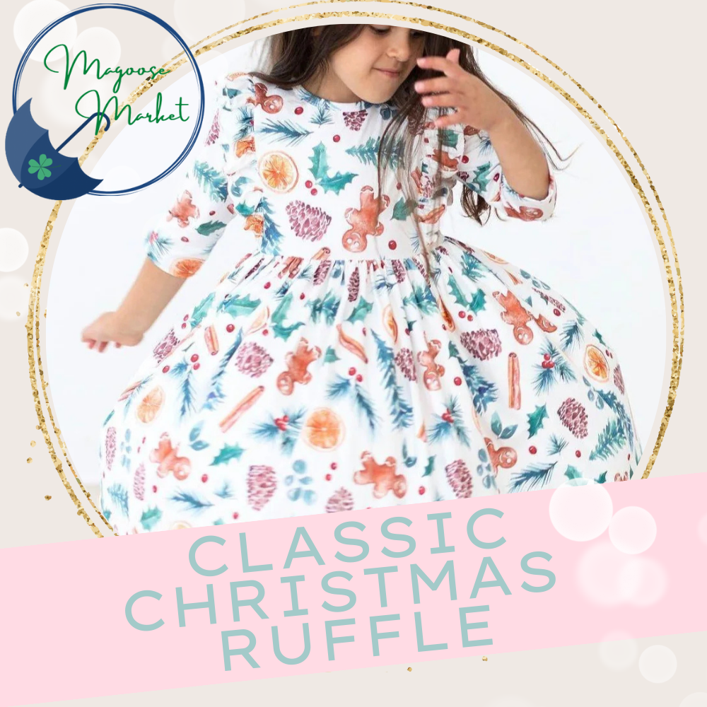 MILA and ROSE-Classic Christmas-Ruffles