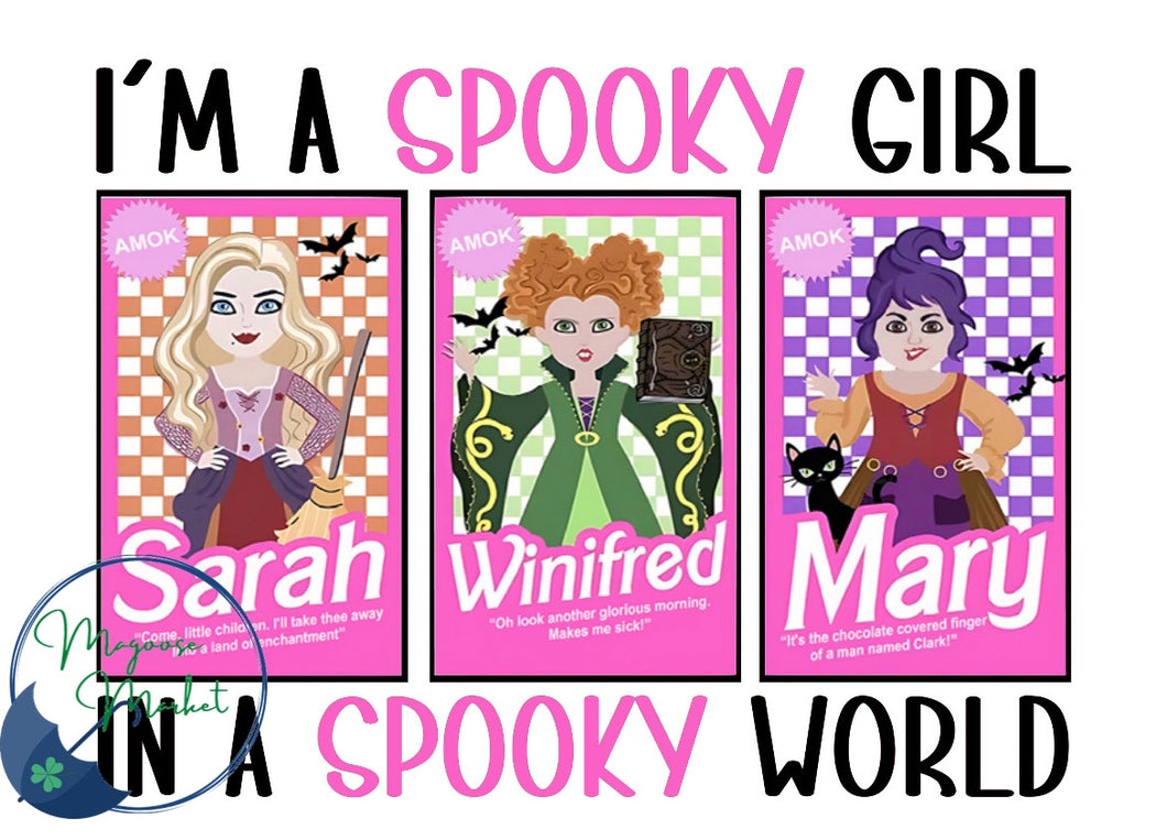 3witches/Spooky girl spooky world Halloween-Fall