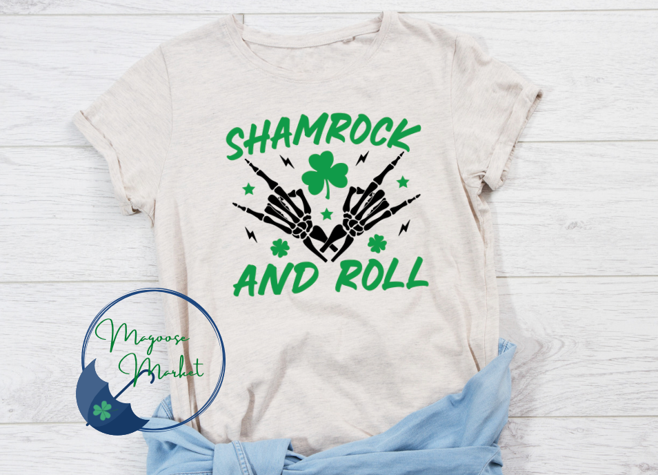 Shamrock and roll skelteton-St. Patrick's Day