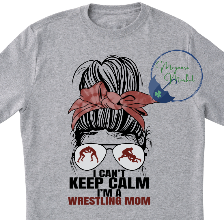 Maroon Wresting mom-Sports