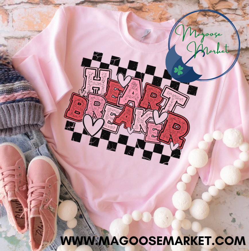 Checkered Heart Breaker-Valentine's Day