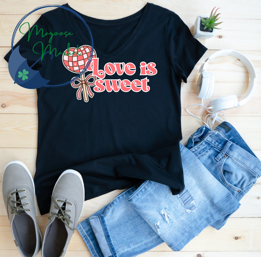 Love is sweet sucker-Valentine's Day