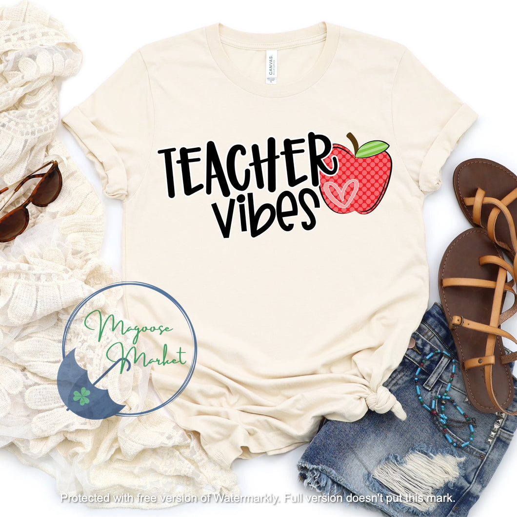 Teacher Vibes-Full color-School