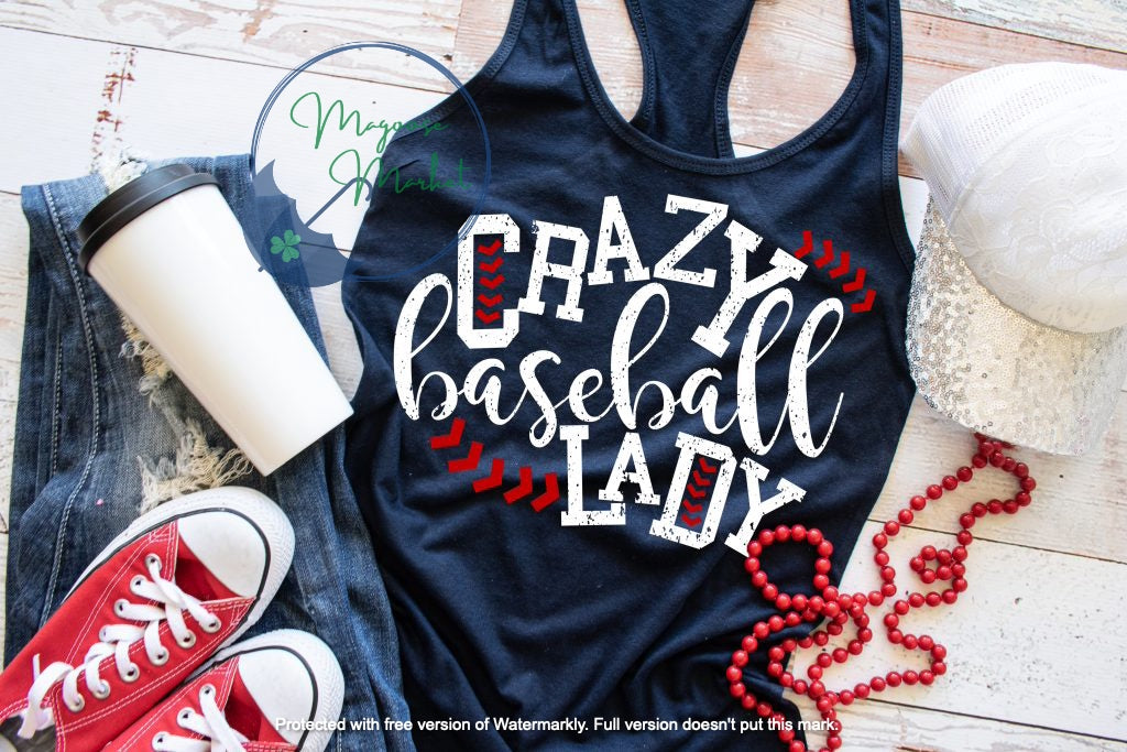 Crazy Baseball Lady-Sports