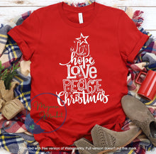 Load image into Gallery viewer, Joy Hope Love tree-Christmas
