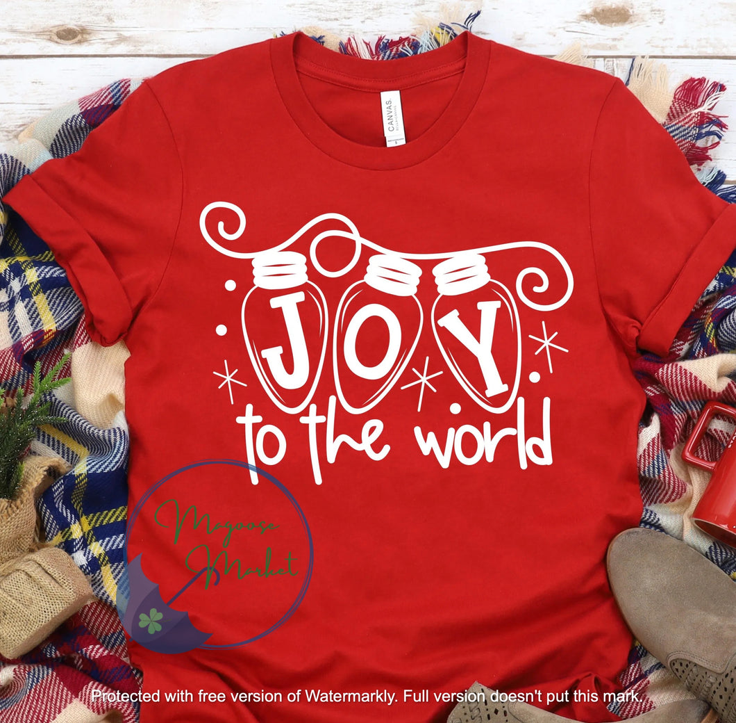Joy to the World lights-So cute-Christmas