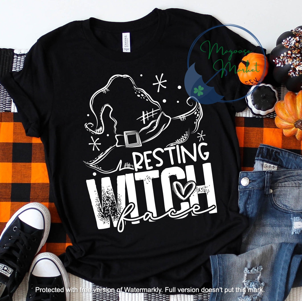 Resting Witch Face-Halloween