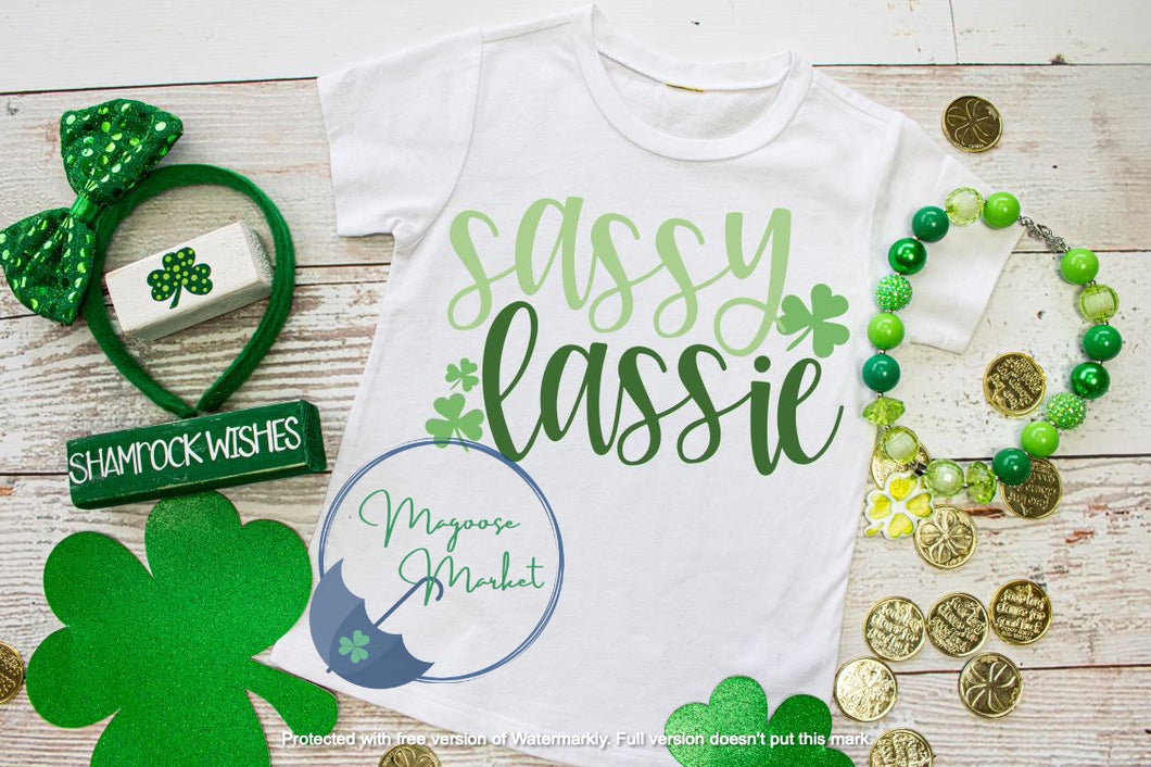 Sassy Lassie, YOUTH,  St. Patrick's Day Shirt