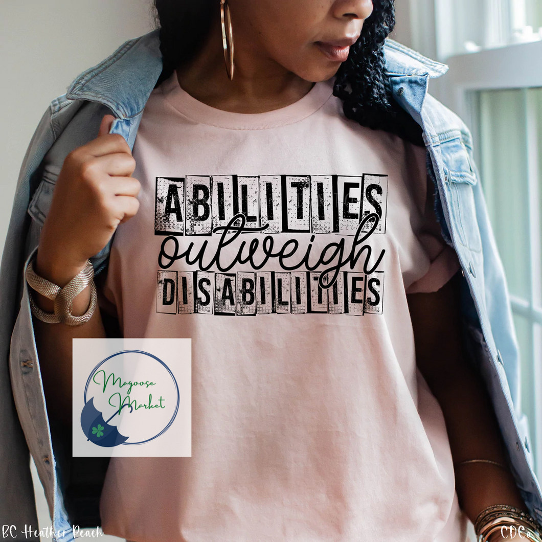 Abilities outweigh Disabilities-Everyday, teacher