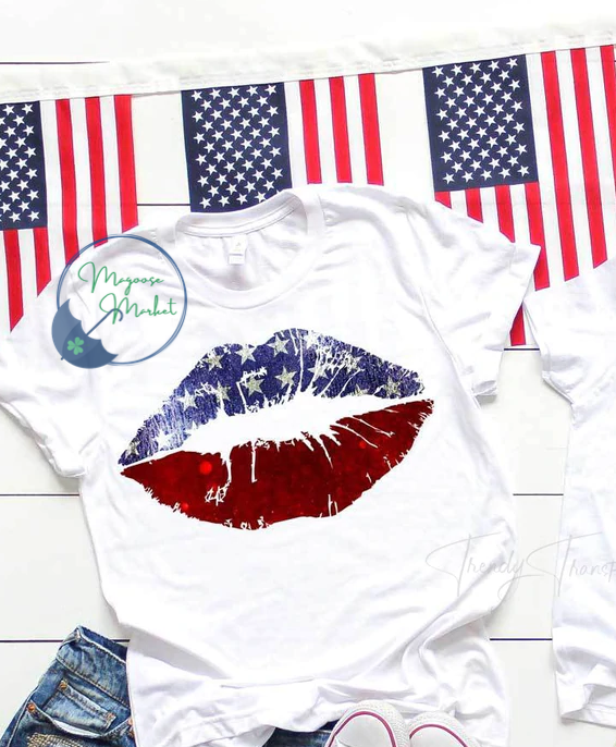 Lips-Red/White/Blue-Patriotic